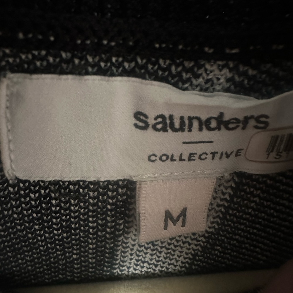 Saunders Collective Black and White Knit Dress